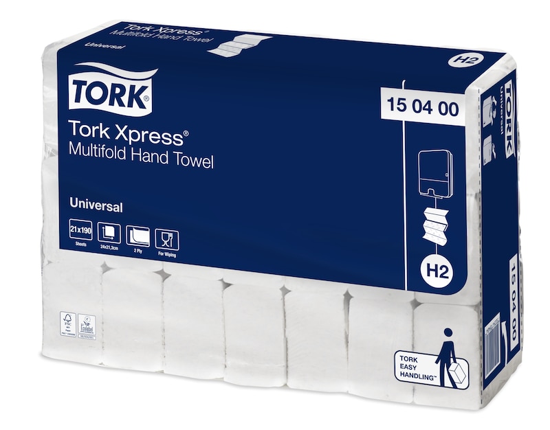 Tork Xpress® Universal Asciugamani piegati a Z, 150400, Asciugamani, Ricariche