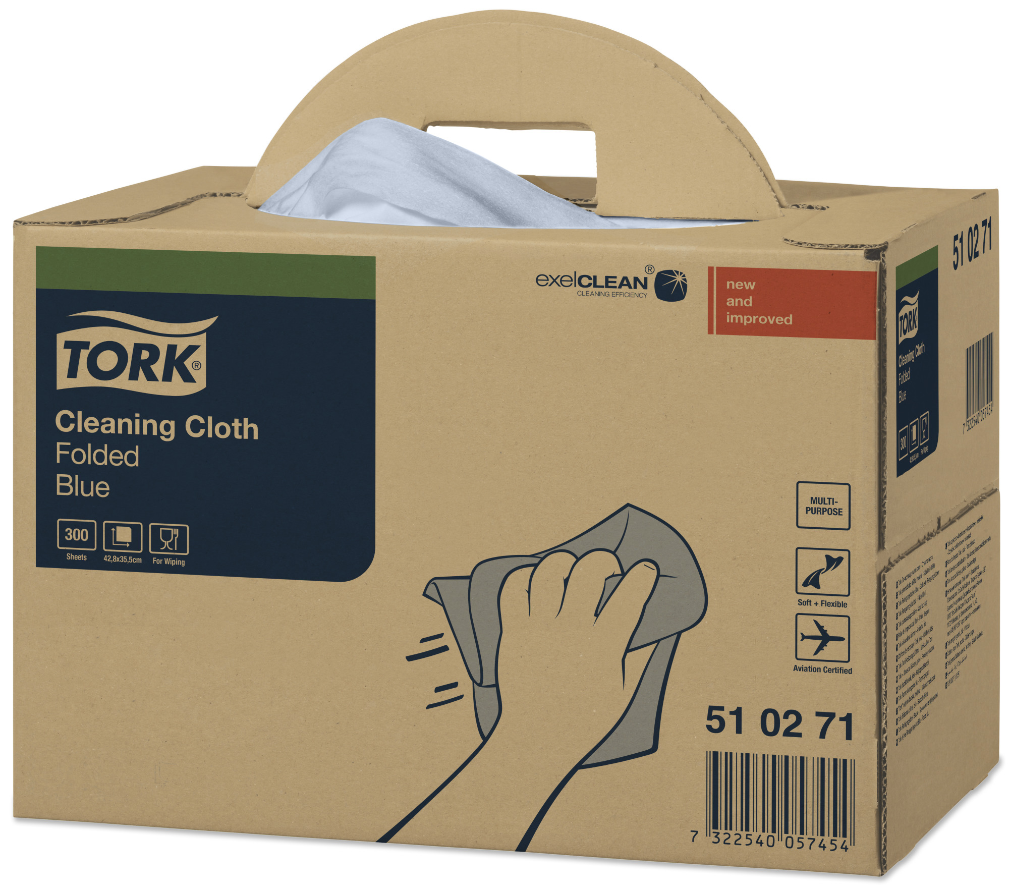 Tork Cleaning Cloth Blue W7