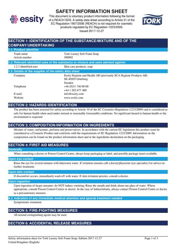 Safety Data Sheet