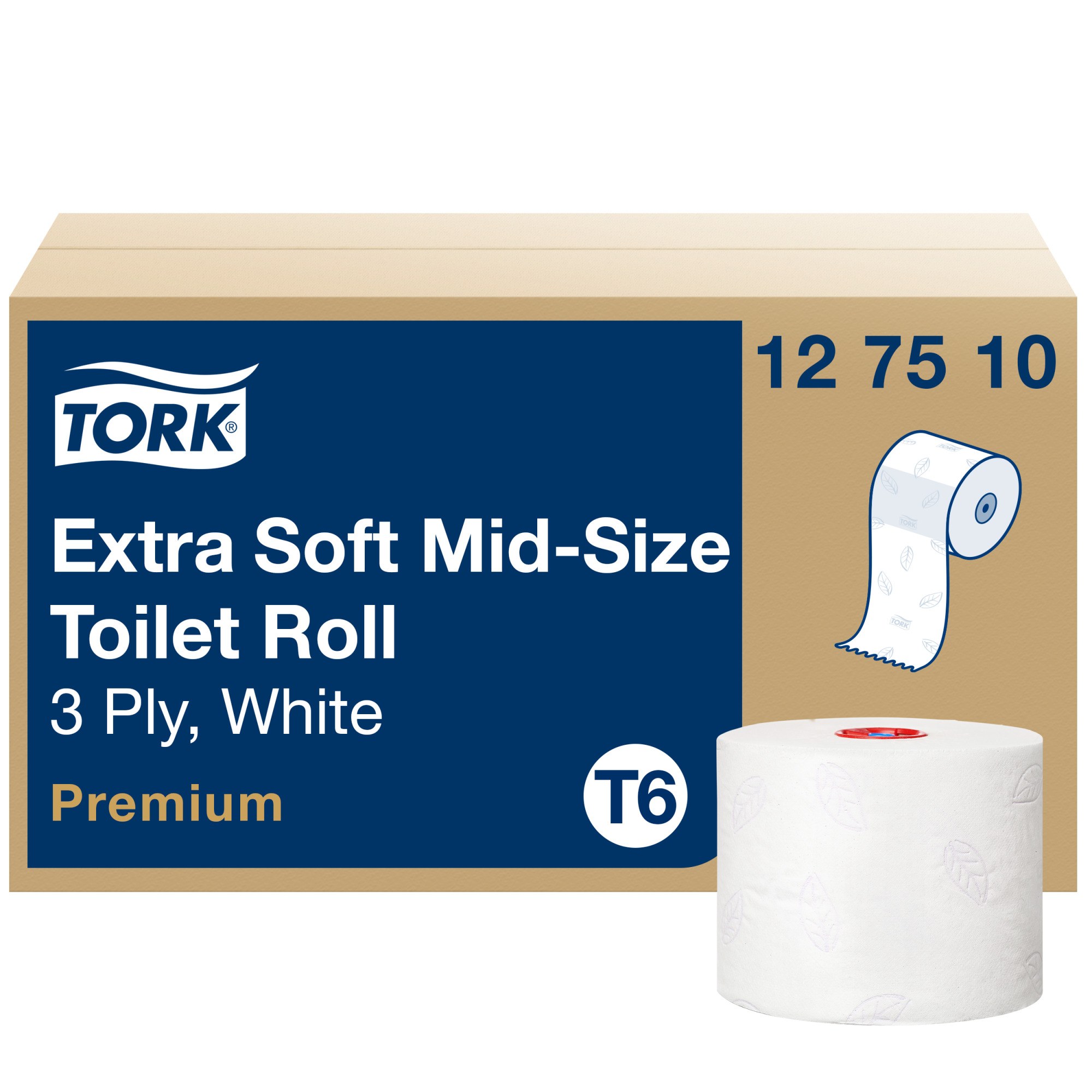 Tork Extra Zacht Mid-size Toiletpapier Wit T6