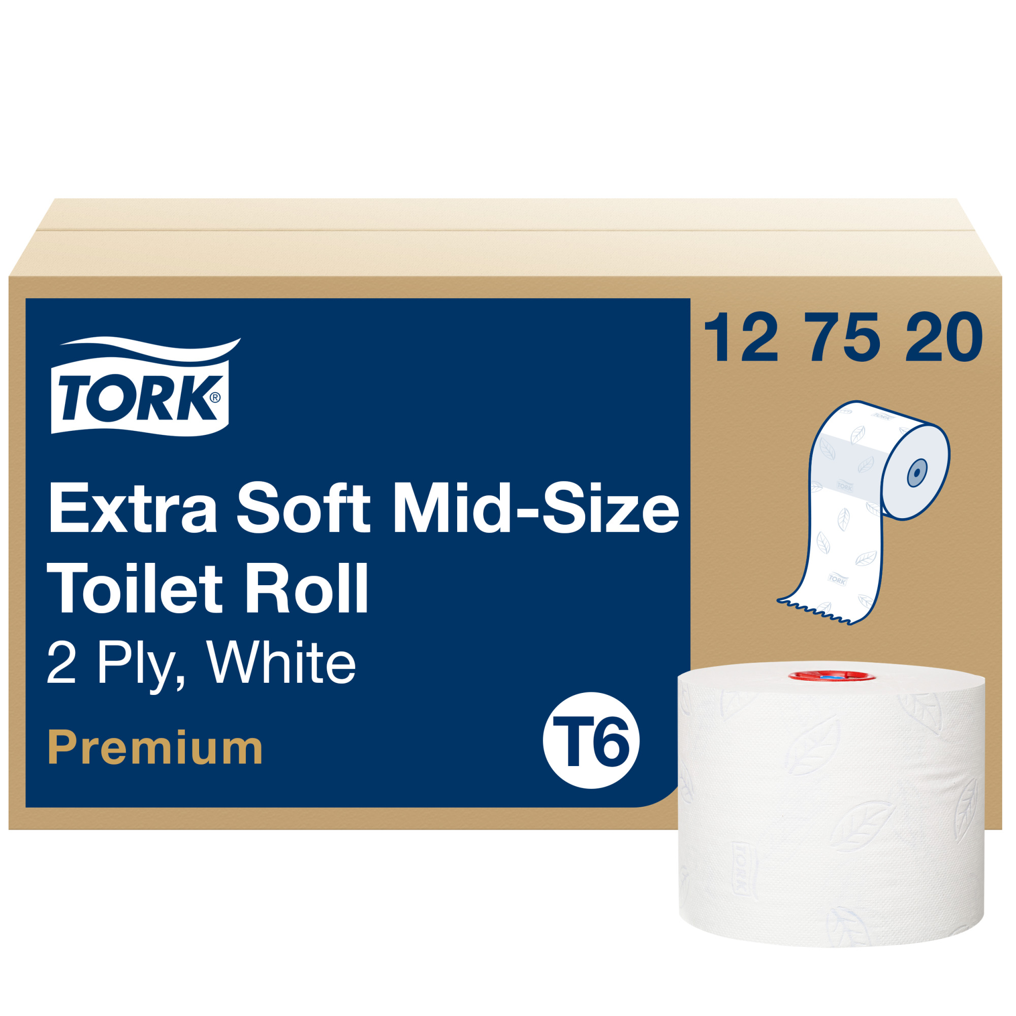 Tork Zacht Mid-size Toiletpapier Wit T6