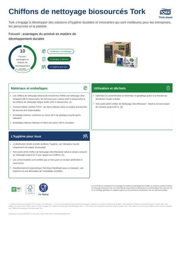 Fiche produit développement durable