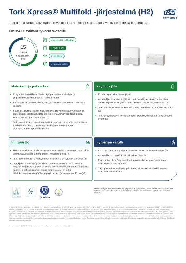 Vastuullisuustietosivu