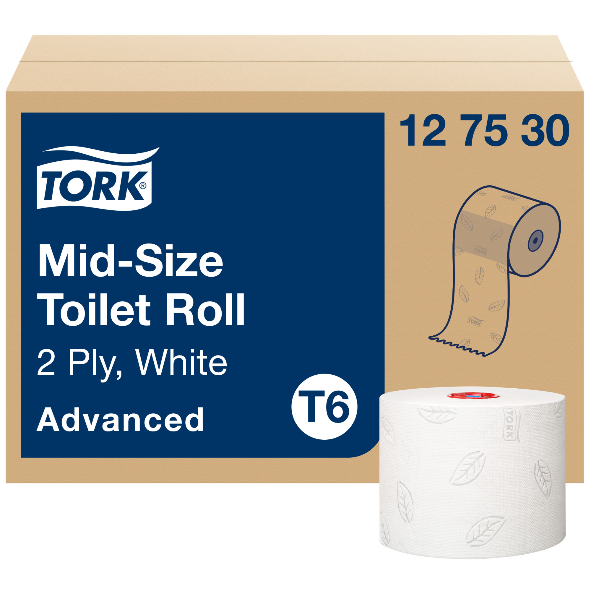 Tork Mid-size Toiletpapier Wit T6