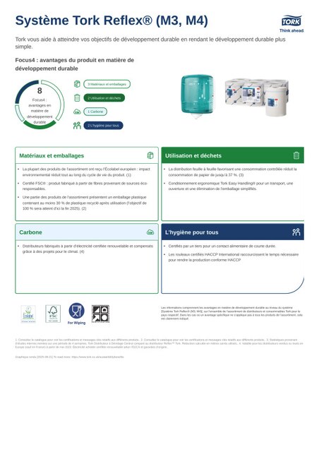 Fiche produit Développement durable