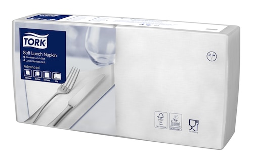 Tork Tovagliolo Lunch Soft bianco