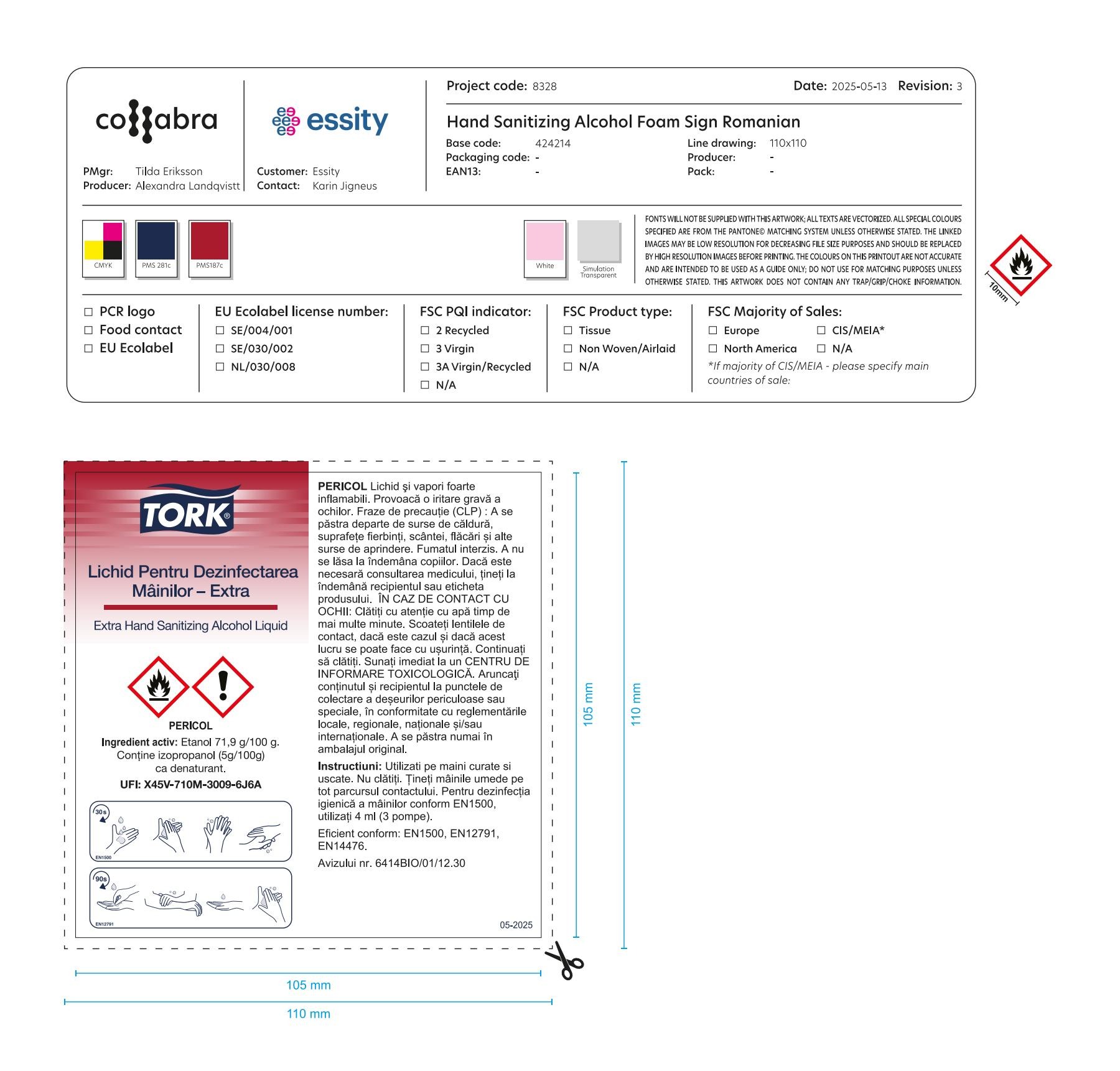 Usage Information Sign
