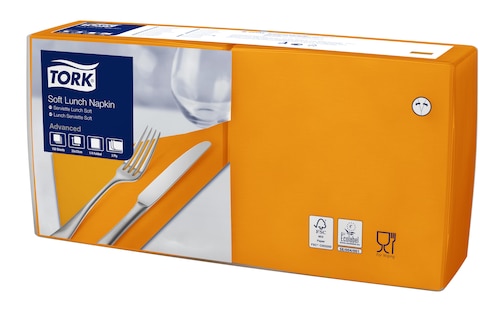 Tork Soft Lunchservet oranje