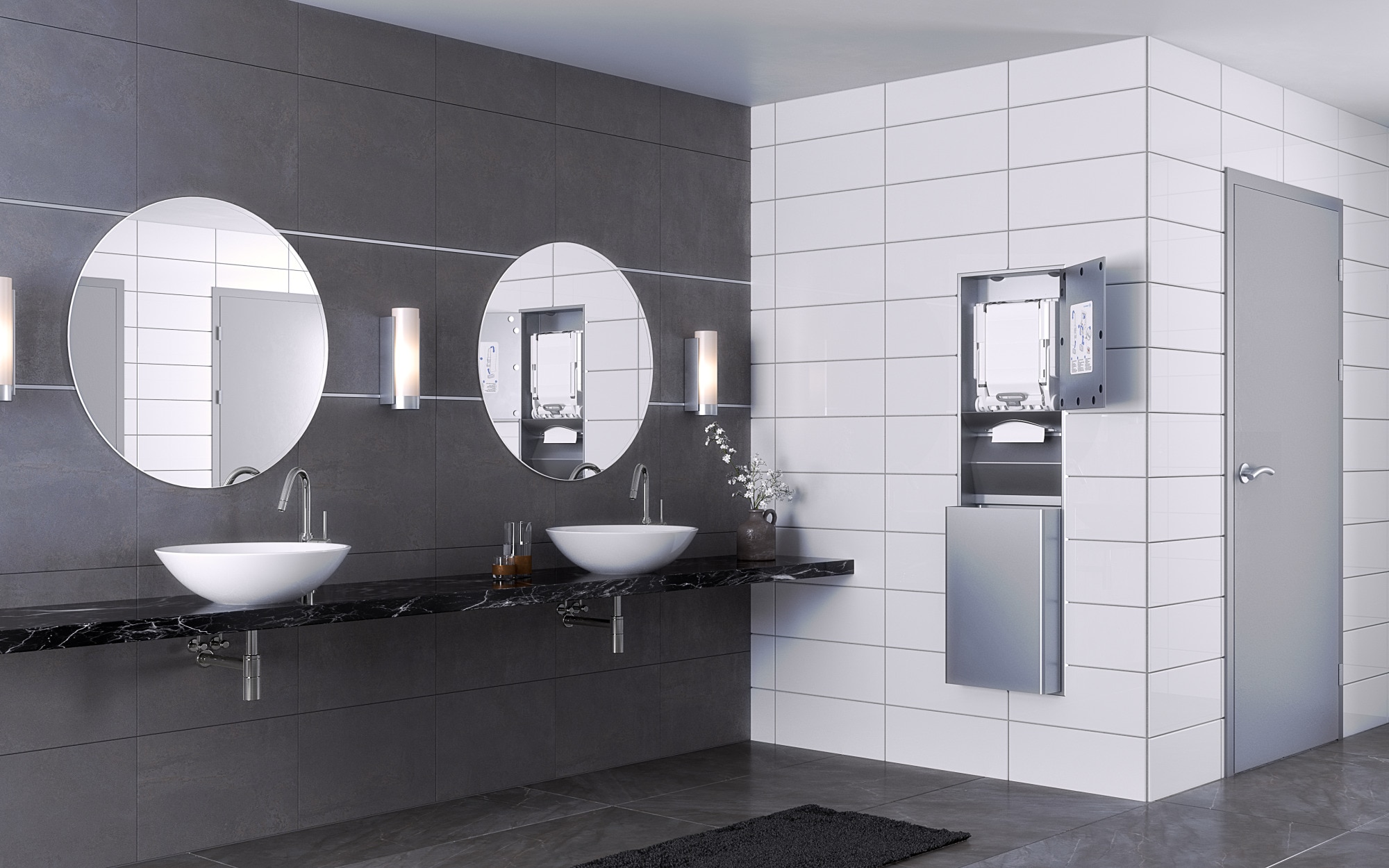 ドカポン Tork PeakServe® Small Recessed Cabinet Paper Hand Towel Adapter H5