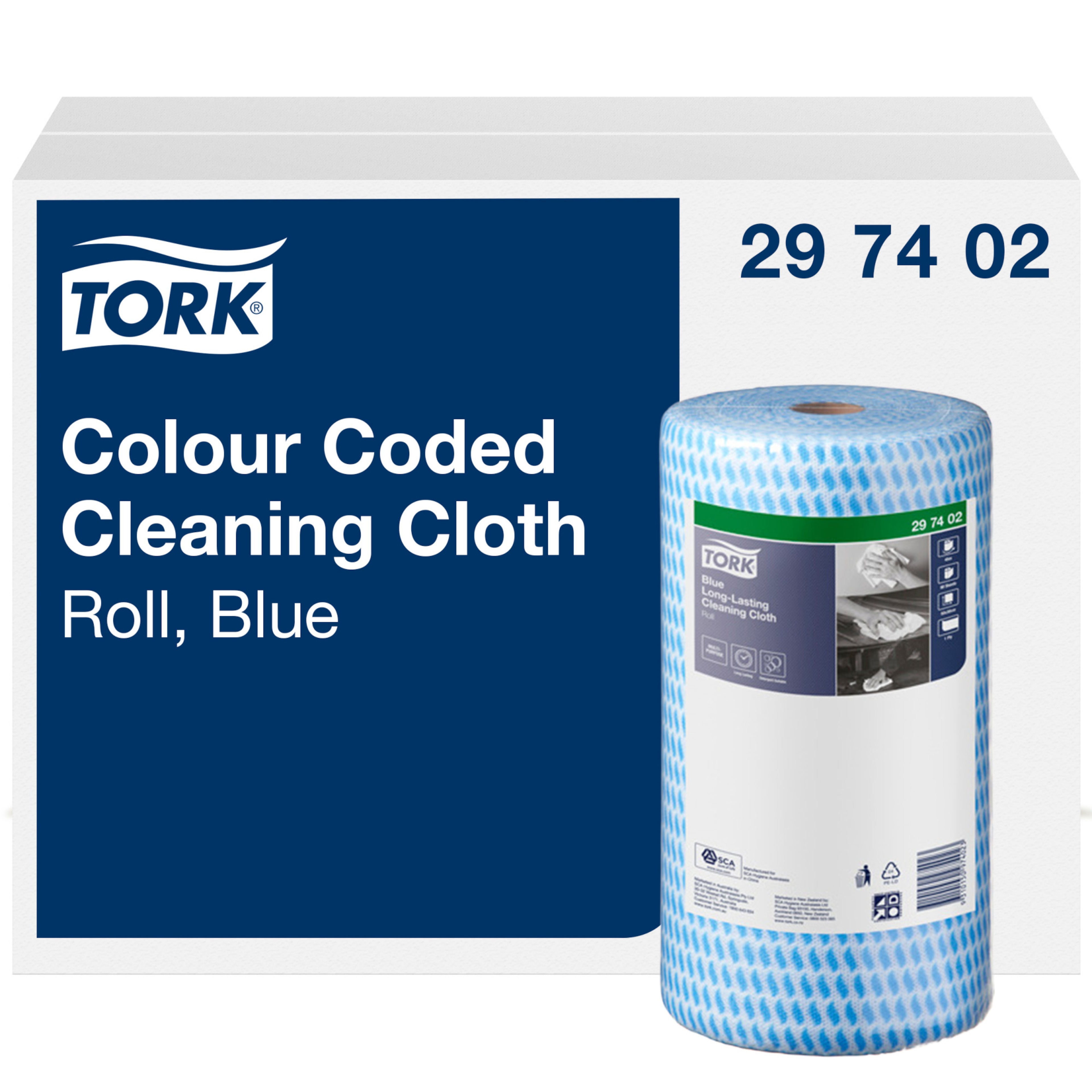 Tork Blue Heavy-Duty Colour Coded Cleaning Cloth