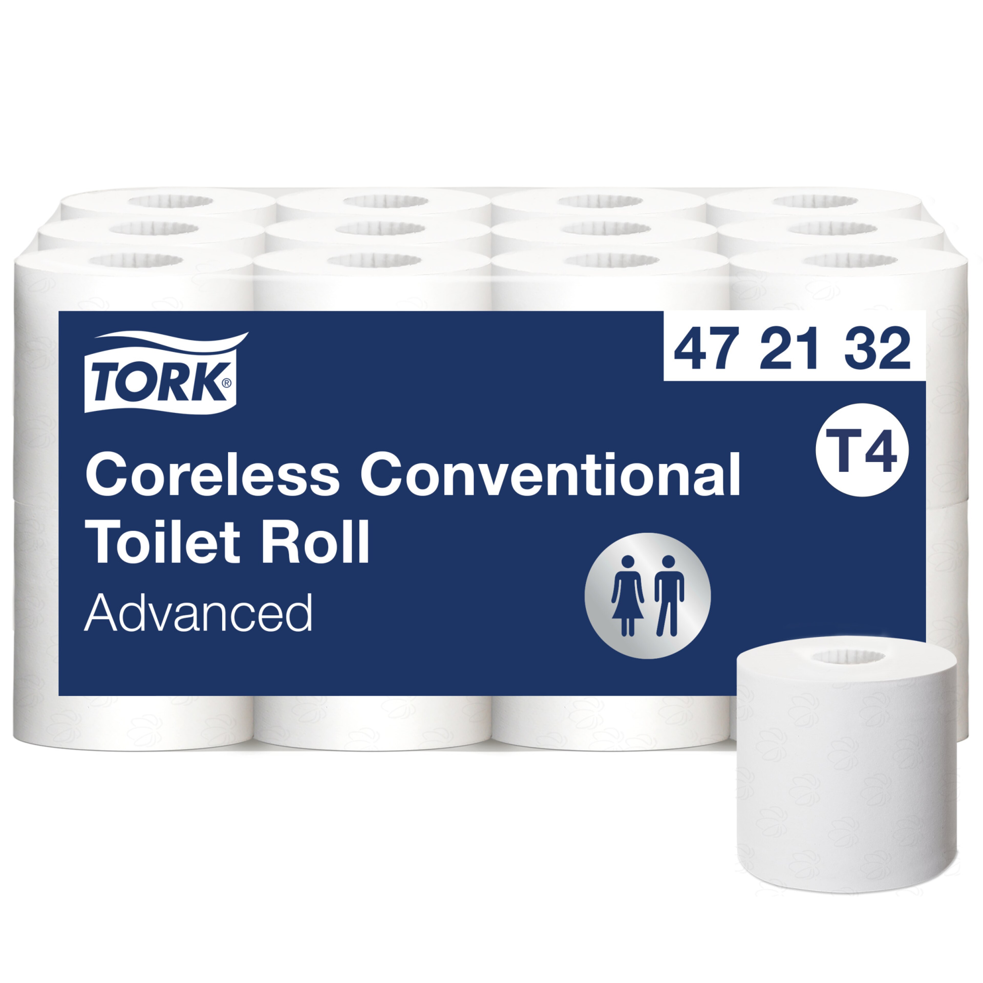 Tork Coreless Conventional Toilet Paper Roll White T4