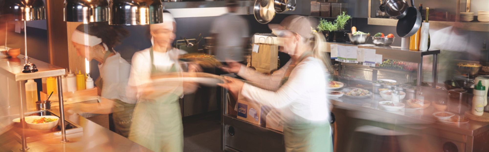 a busy kitchen with restaurant staff working – timelapse a busy kitchen with restaurant staff working – timelapse
