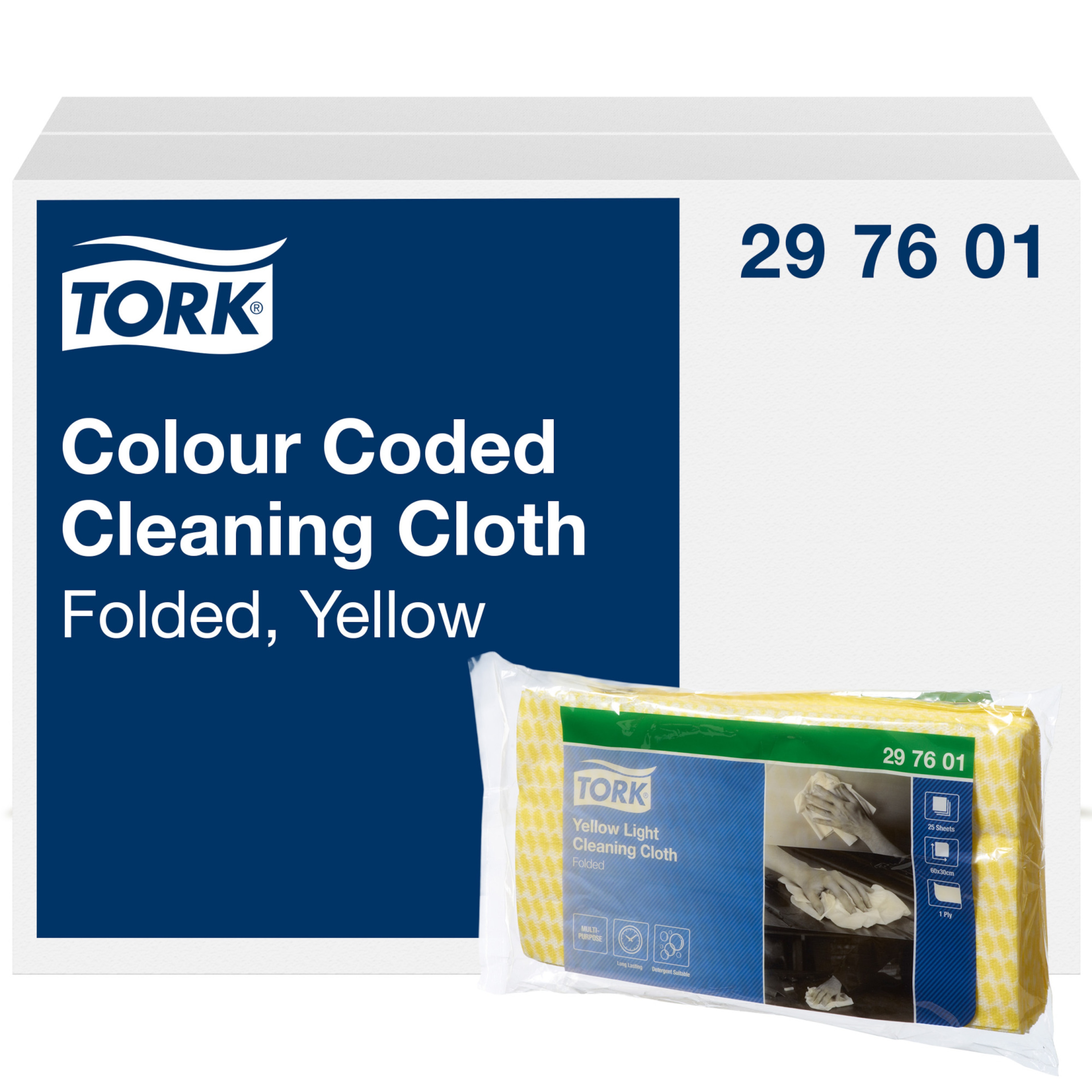Tork Yellow Colour Coded Cleaning Cloth