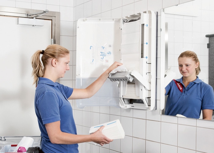 Tork Peakserve more flexibility for cleaning staff