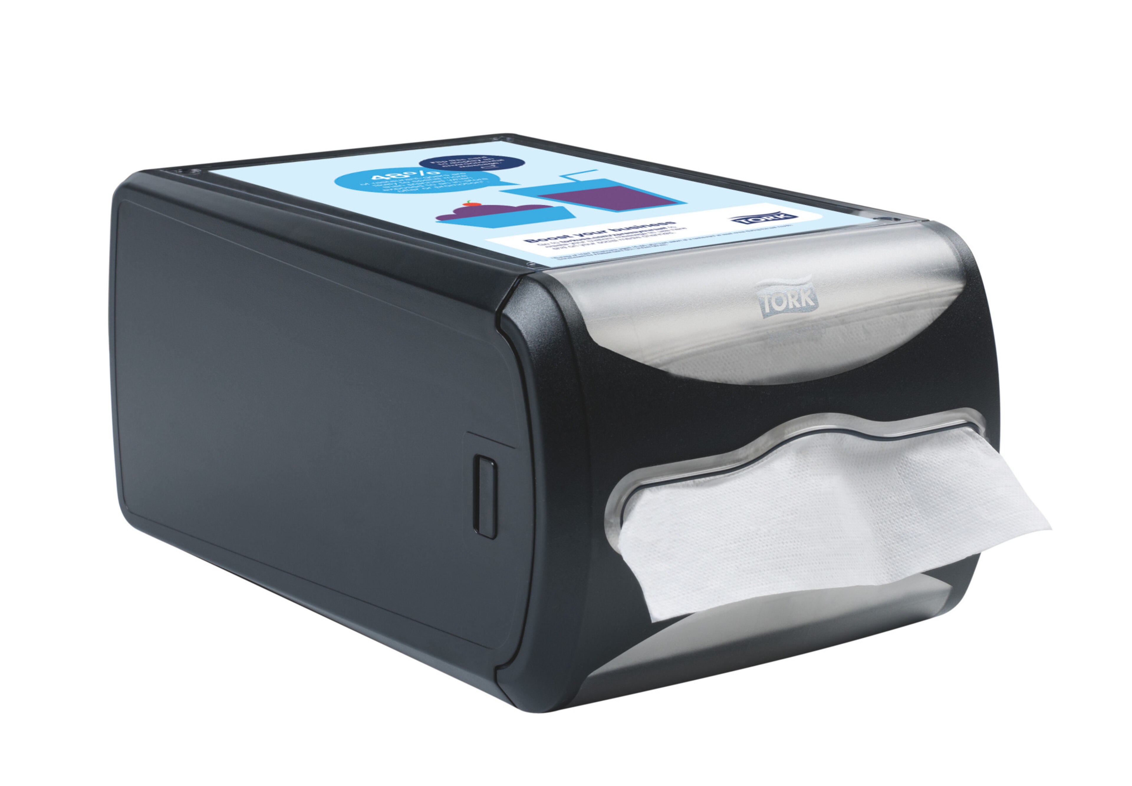 Tork®  Xpressnap Countertop Napkin Dispenser Black
