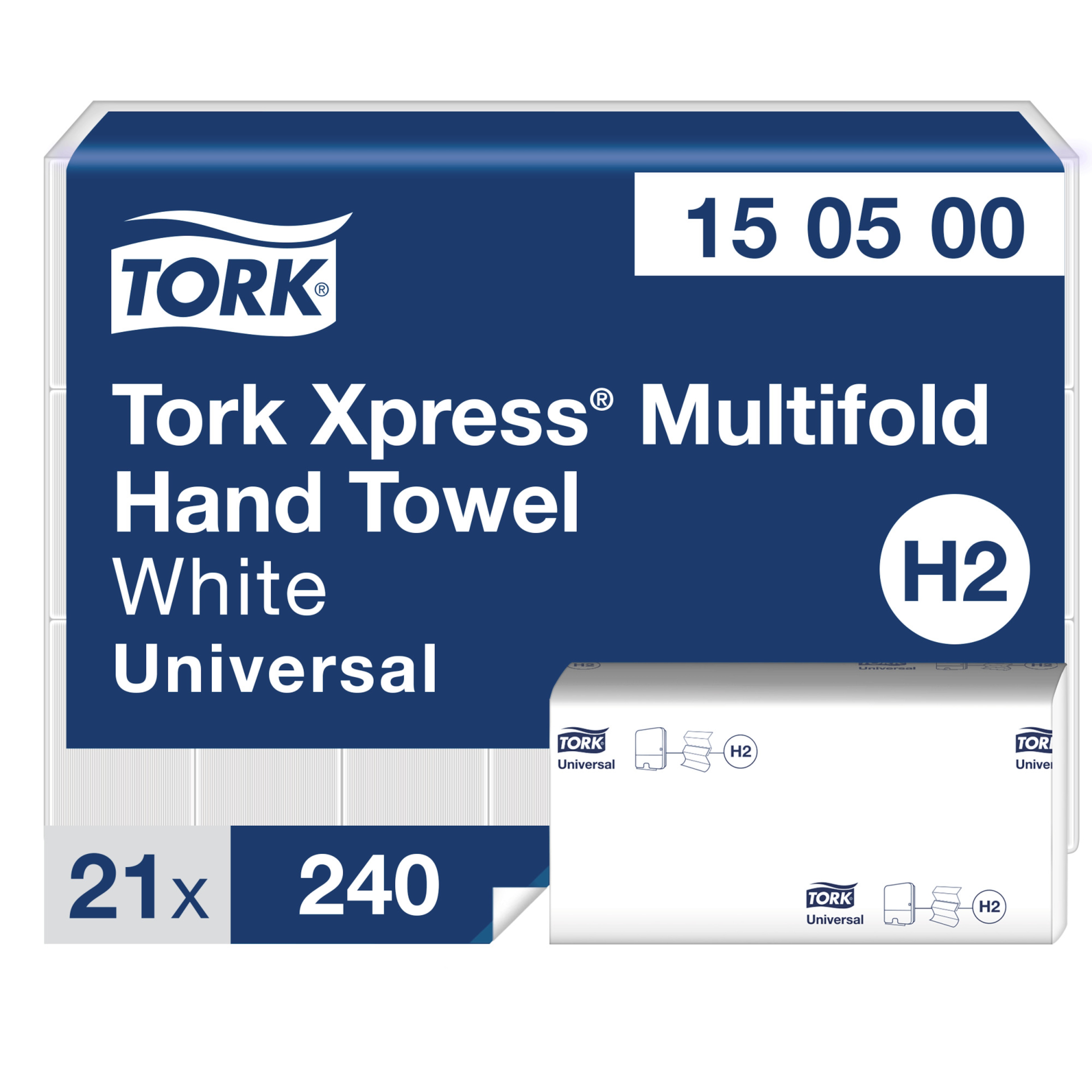 «Tork Xpress® Multifold» papīra dvieļi