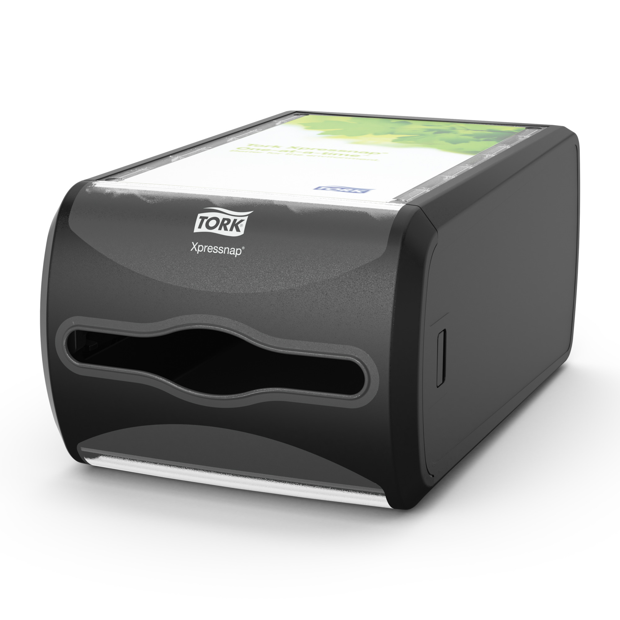 Distributeur sur comptoir de serviettes de table Tork Xpressnap Signature®, Noir N4