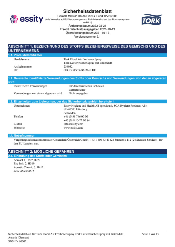 Safety Data Sheet