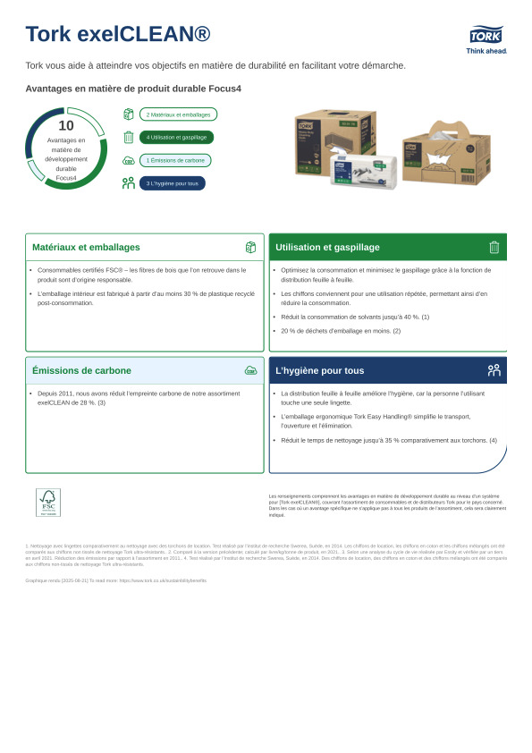 Fiche produit développement durable