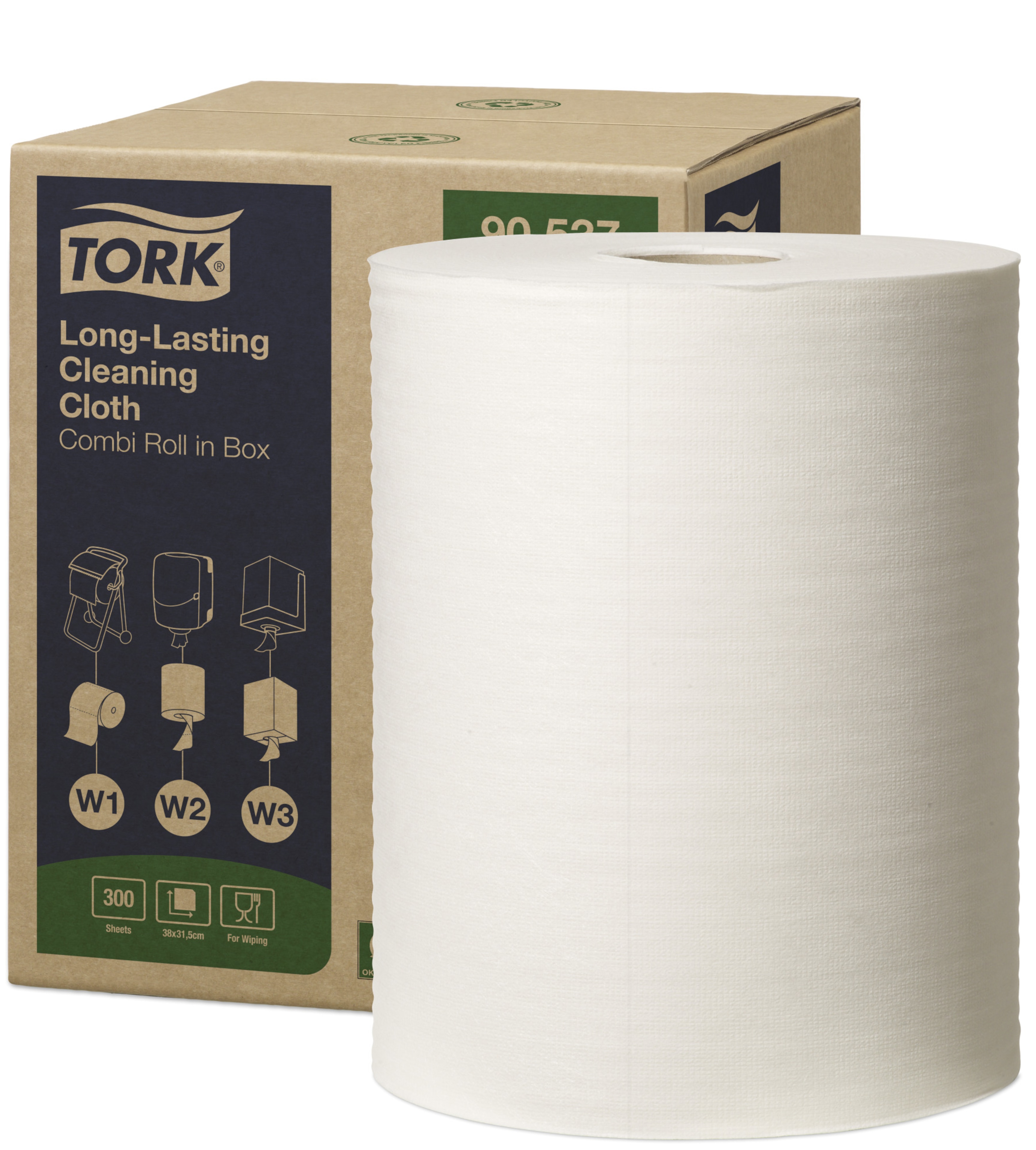Tork Chiffon de Nettoyage Longue Durée blanc W1/2/3
