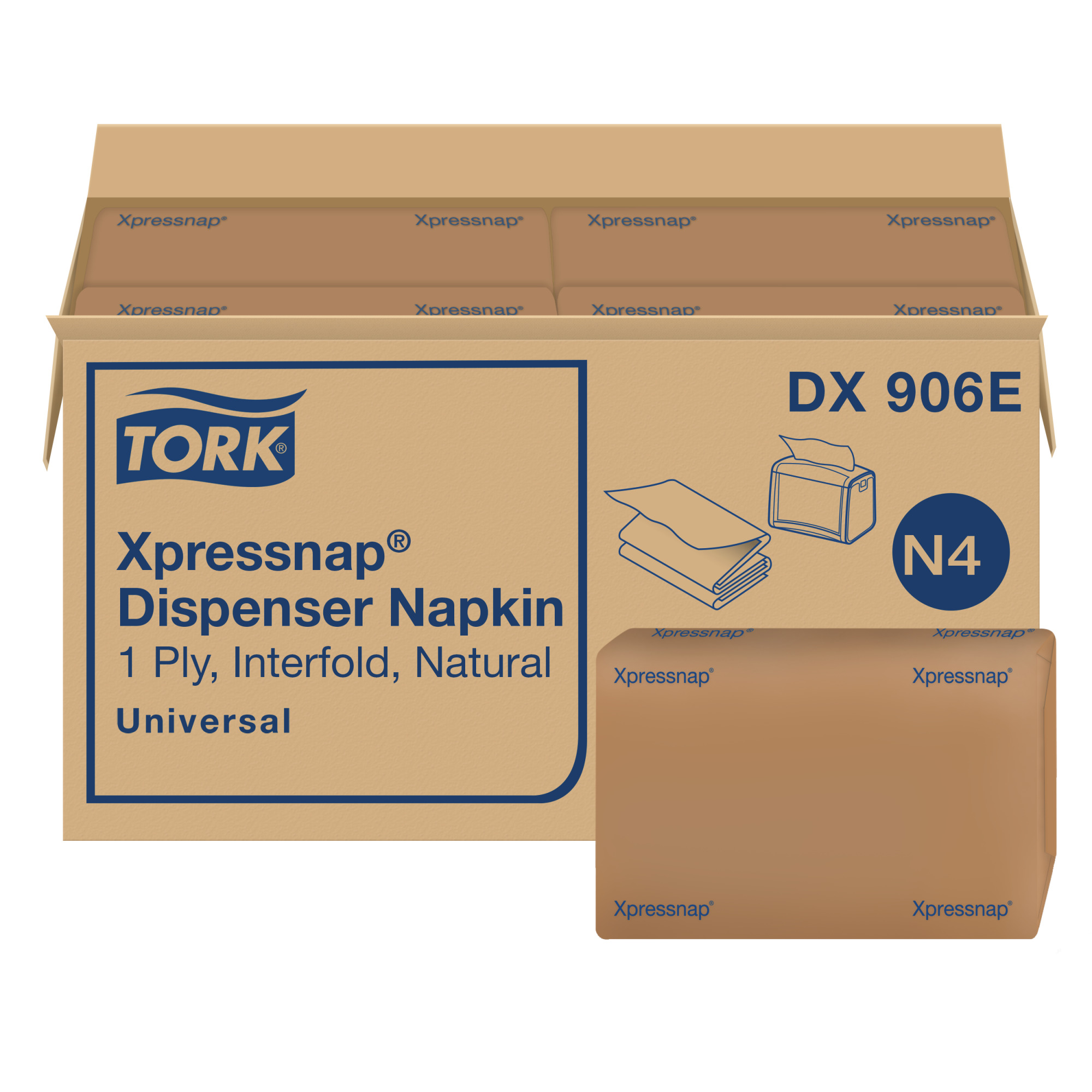Tork Xpressnap® Natural Dispenser Napkin N4