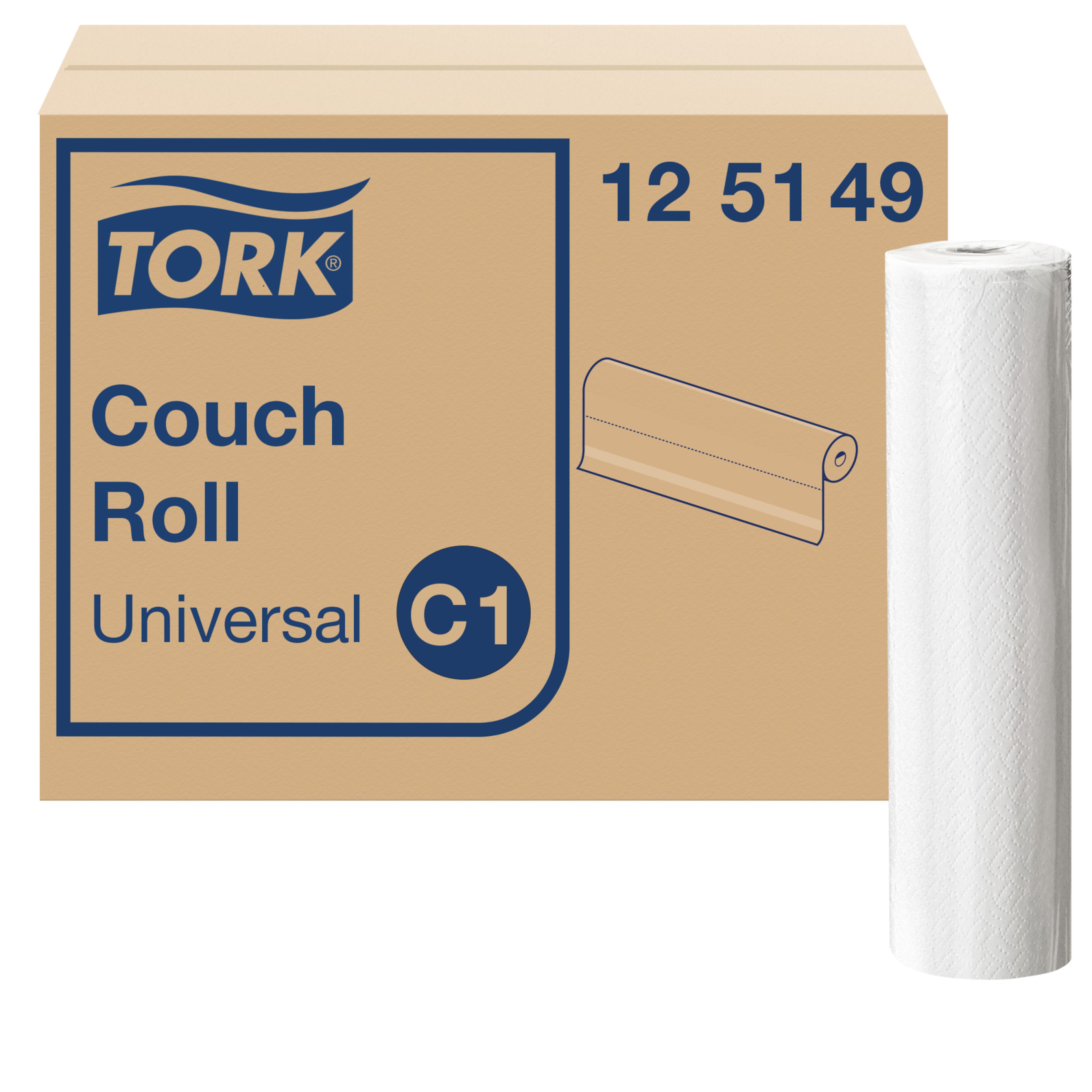 Tork Perforated Couch Roll White C1