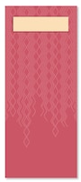Конверт для столового приладдя Tork бордо із серветкою кольору слонової кістки
