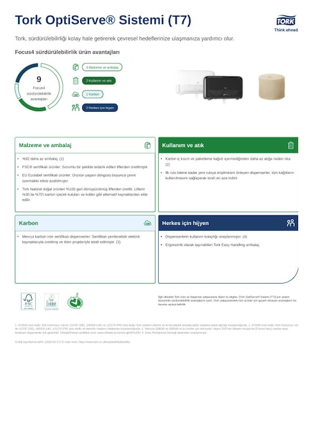 Sürdürülebilirlik Ürün Formu