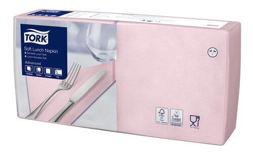 Tork Soft Pink Light, heleroosa lõunasöögisalvrätik