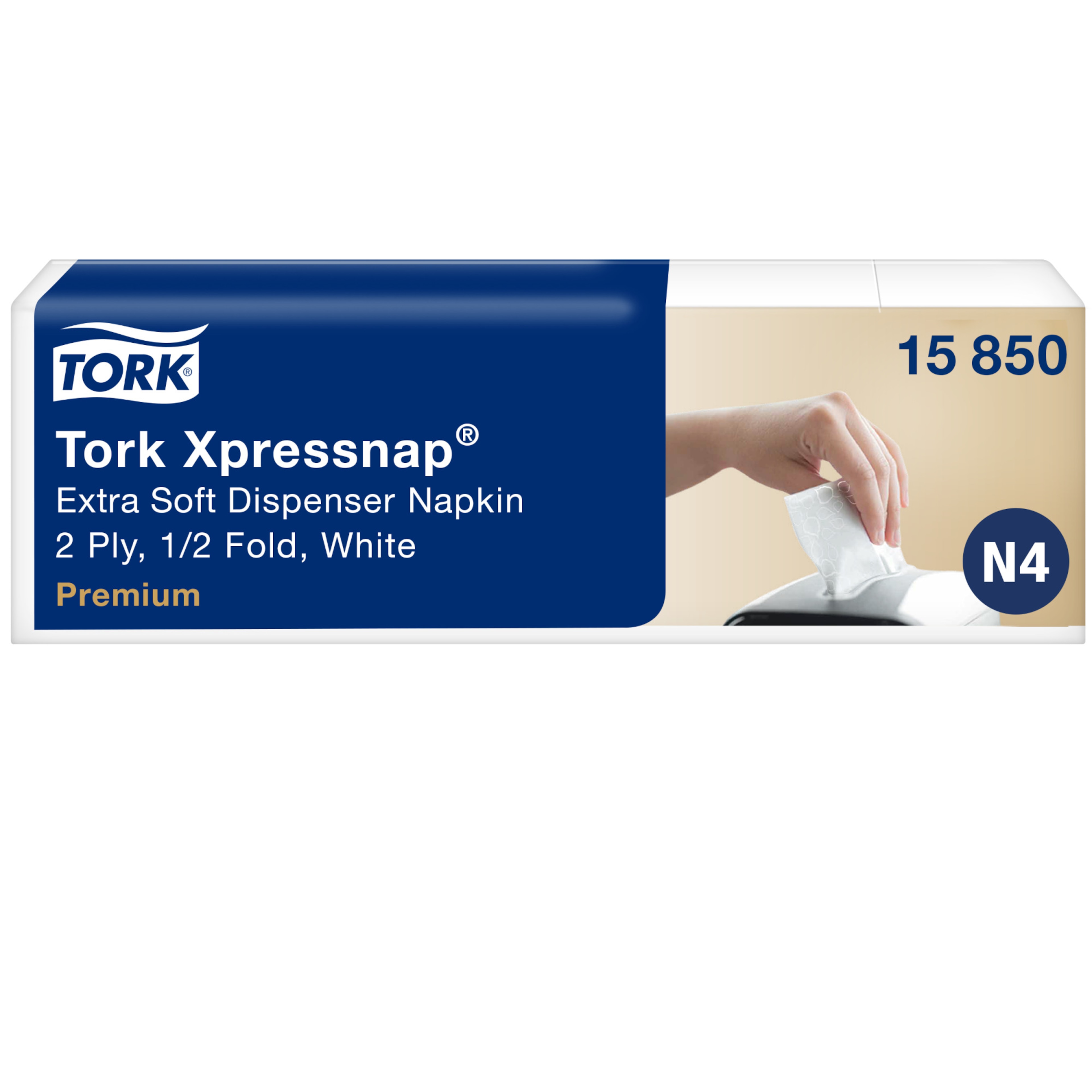 Tork Xpressnap® Extra Soft valge jaoturisalvrätik N4