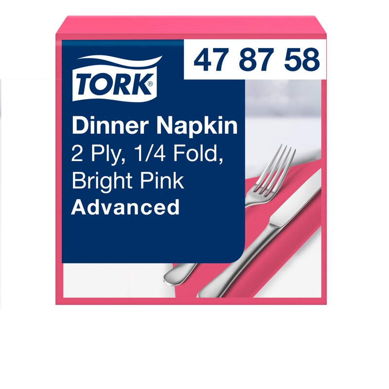 Tork pinke Dinnerservietten