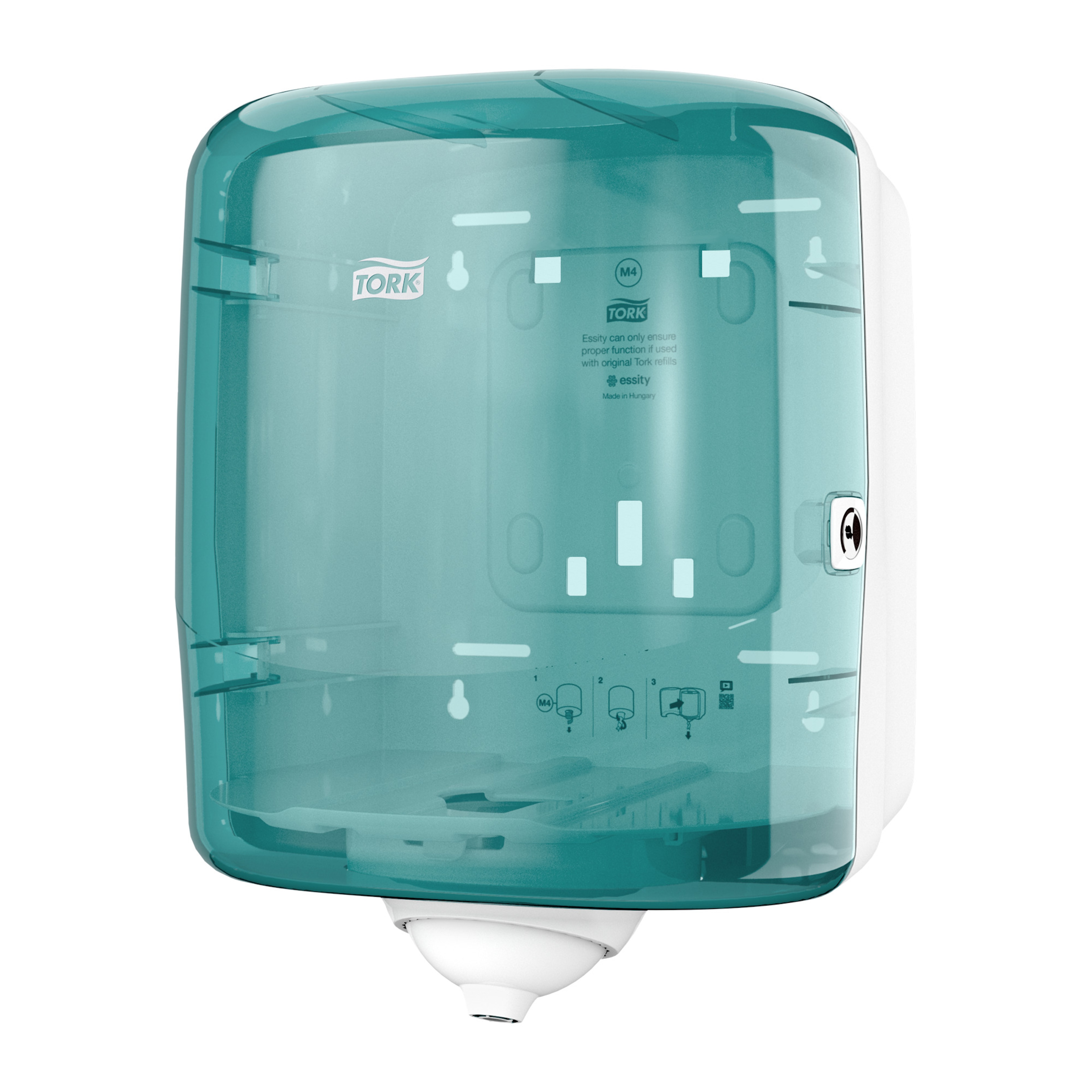 Tork Reflex™ Centrefeed Dispenser White and Turquoise M4
