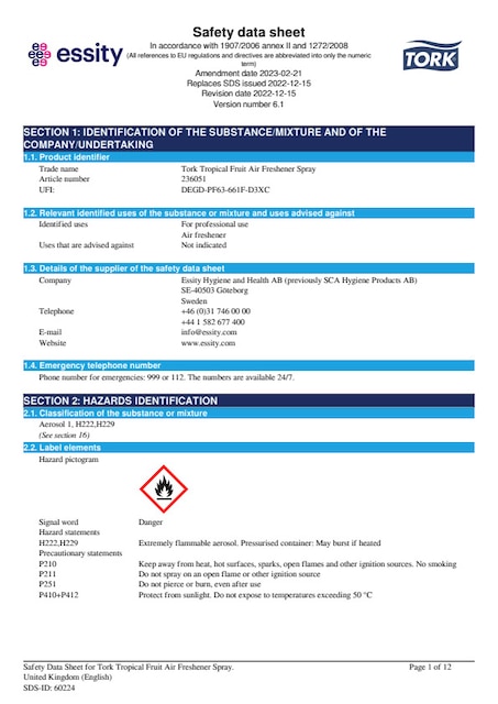 Safety Data Sheet