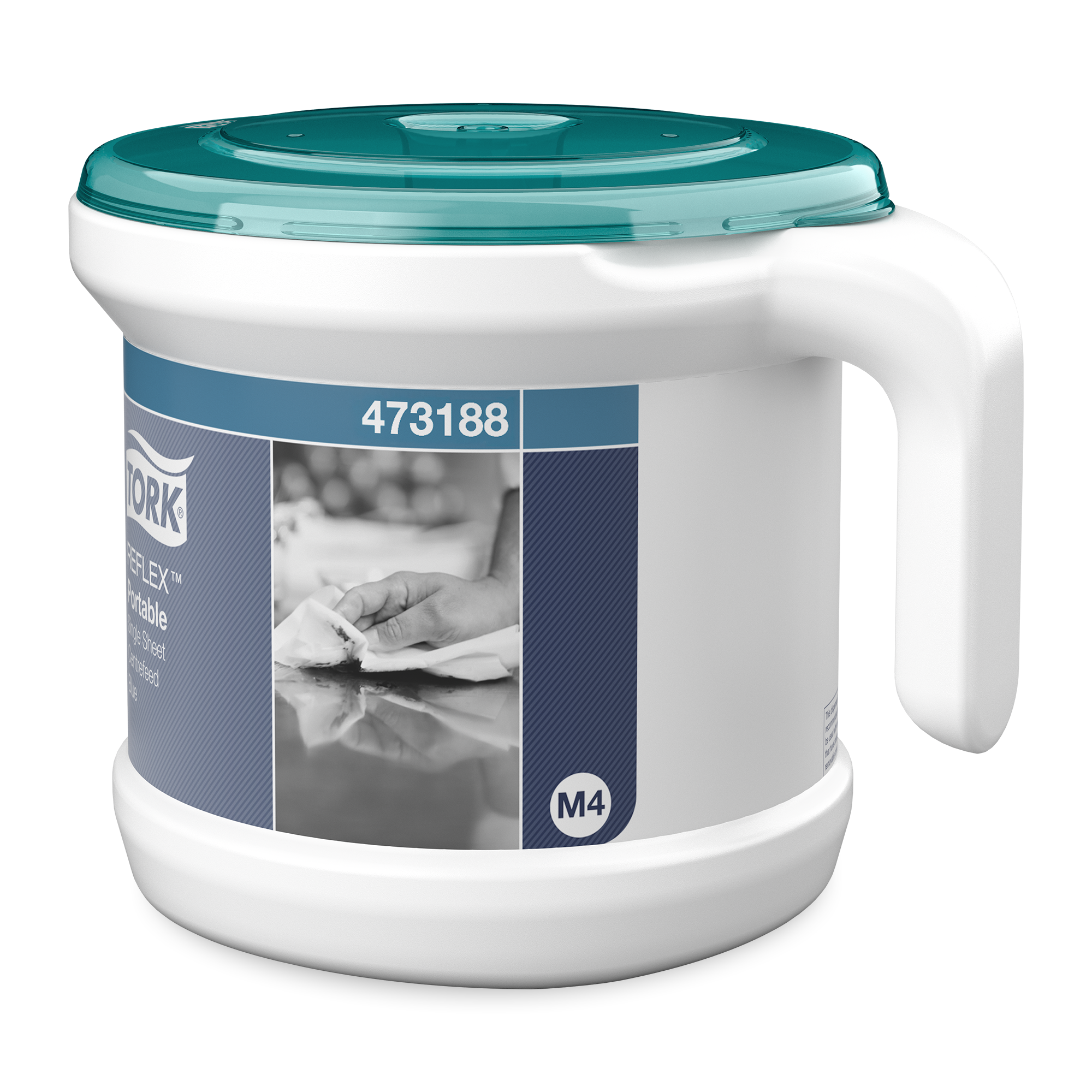 Tork Reflex™ Centrefeed Paper Towel and Dispenser White and Turquoise M4