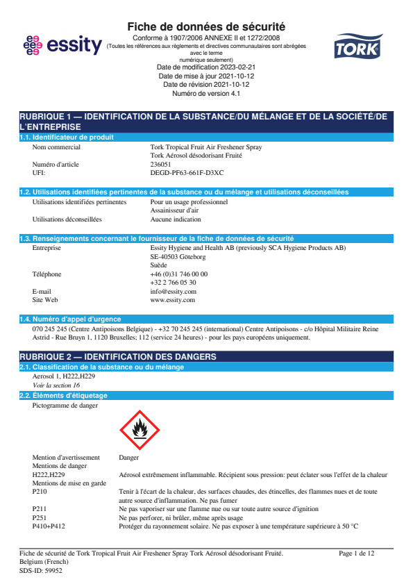 Safety Data Sheet