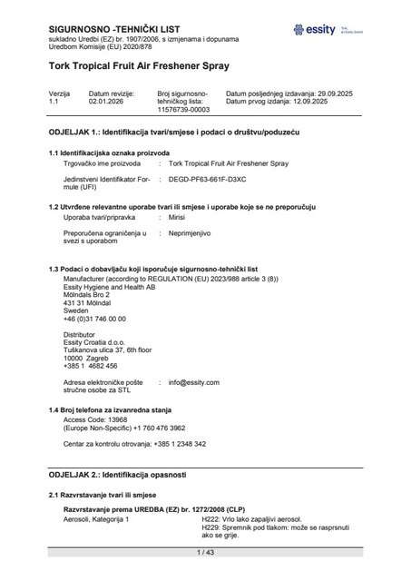 Safety Data Sheet