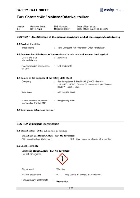 Safety Data Sheet