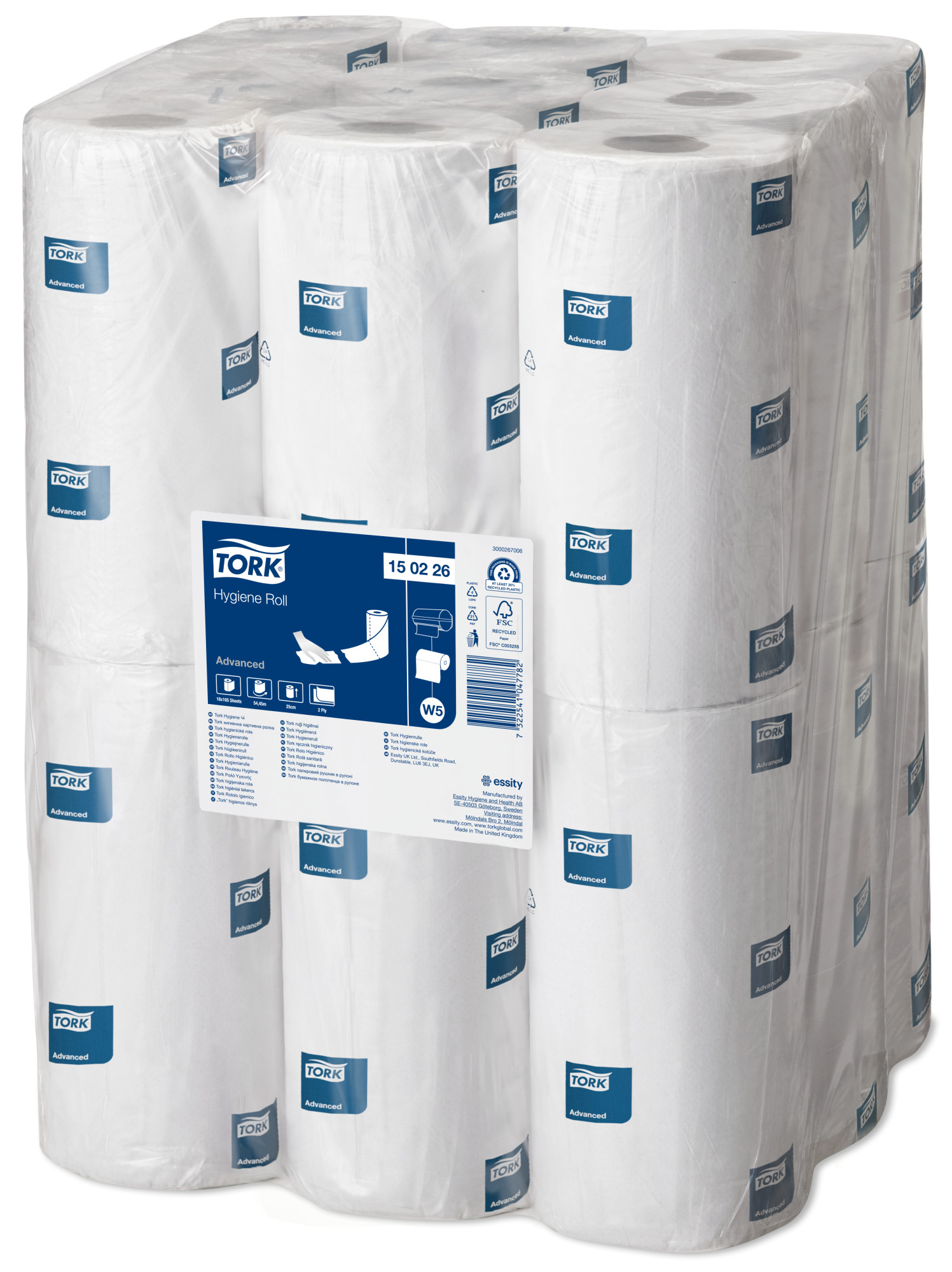 Tork Perforated Hygiene Rolls White C1