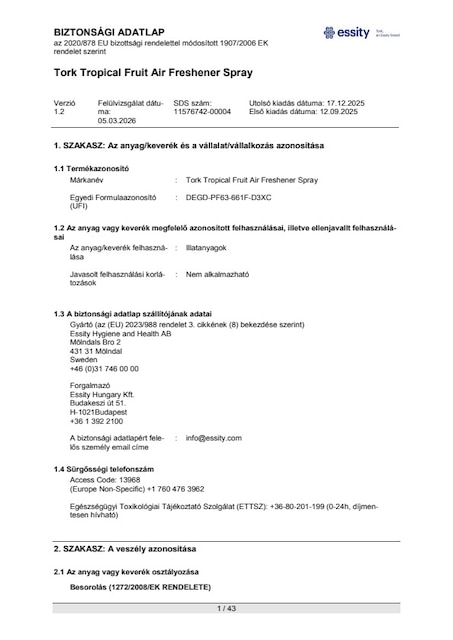 Safety Data Sheet