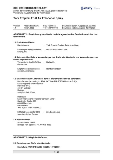 Safety Data Sheet