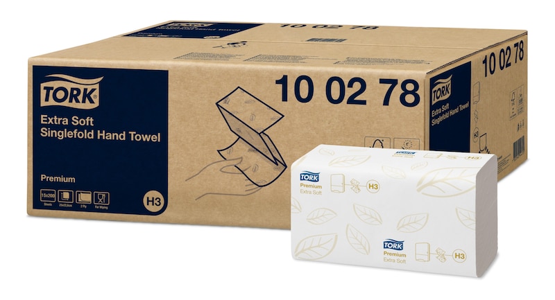 Tork Extra Soft Singlefold Hand Towel Premium