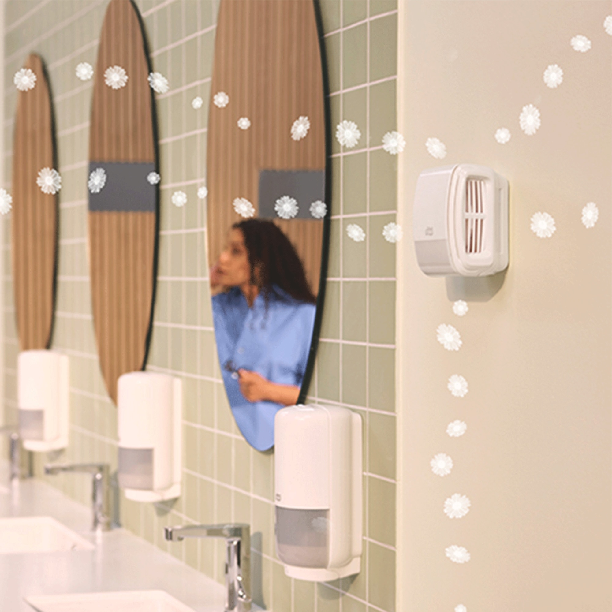 Tork Constant Air Freshener Dispenser, White A3