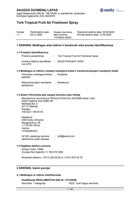 Safety Data Sheet