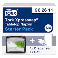 Tork Xpressnap® Starter Pack de Dispensador de Servilletas para Mesa 