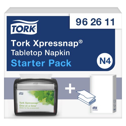 Tork Xpressnap® Starter pack dispenser da tavolo per tovaglioli intercalati 